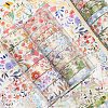 Floral Theme Pattern Paper Adhesive Tape TAPE-PW0004-005-4