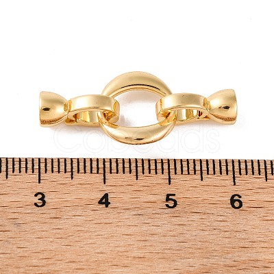 Brass Fold Over Clasps KK-U016-24G-1