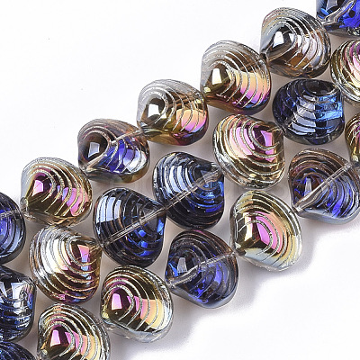 Electroplate Glass Beads Strands X-EGLA-S189-002B-03-1