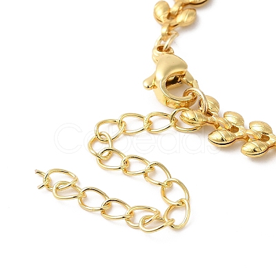 Brass Cob Chain Bracelets for Women BJEW-G672-02G-1