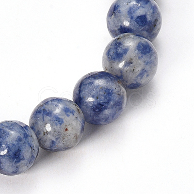 Natural Sodalite Beaded Stretch Bracelets BJEW-Q692-35-8mm-1