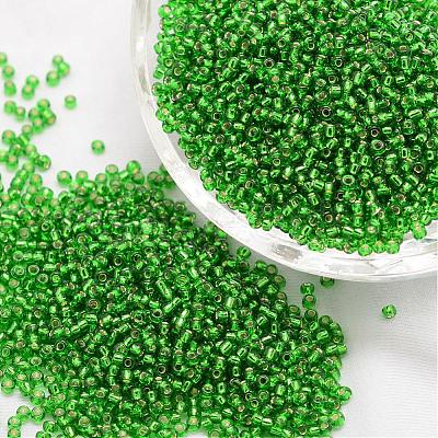 6/0 Transparent Glass Round Seed Beads SEED-J010-F6-27B-1