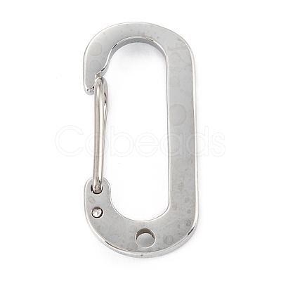 Non-Tarnish 304 Stainless Steel Keychain Clasp Findings STAS-C024-21P-1