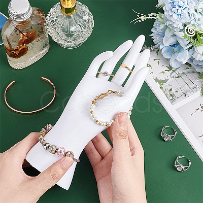 Plastic Mannequin Hand Jewelry Display Holder Stands RDIS-WH0009-014-1