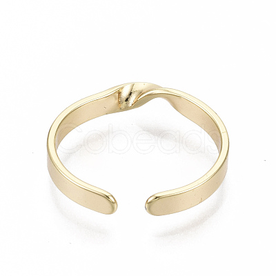 Brass Cuff Finger Rings RJEW-N030-007-NF-1