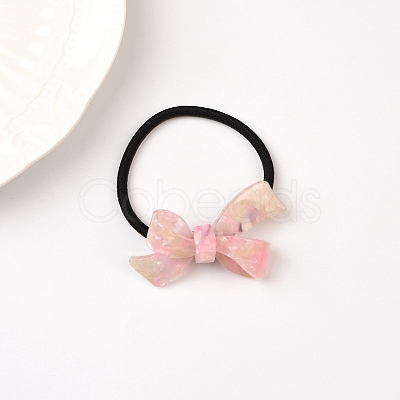 Bowknot Cellulose Acetate(Resin) Hair Ties PW-WG28579-05-1