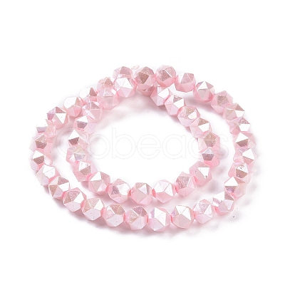 Glass Pearl Beads Strands GLAA-F122-03H-1