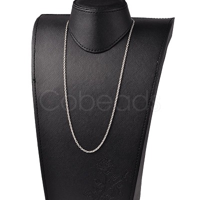 Tarnish Resistant 304 Stainless Steel Cable Chain Necklaces NJEW-JN01526-03-1