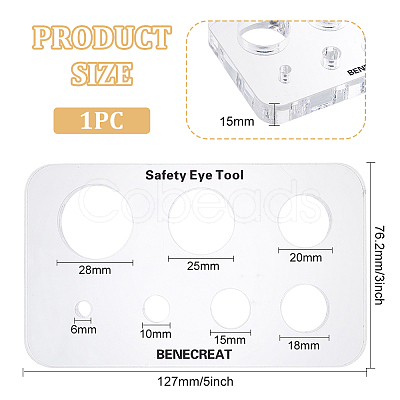 Acrylic Safety Eye Insertion Tool for Toy  Making DIY-WH0034-85-1