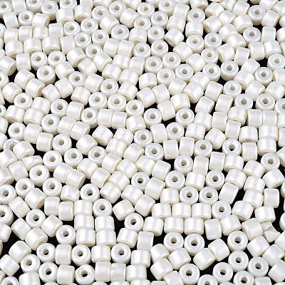 Baking Paint Pearlized Glass Seed Beads SEED-T008-03A-1