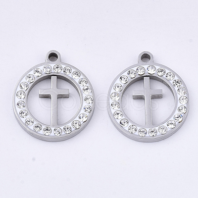 201 Stainless Steel Pendants STAS-N091-19P-1