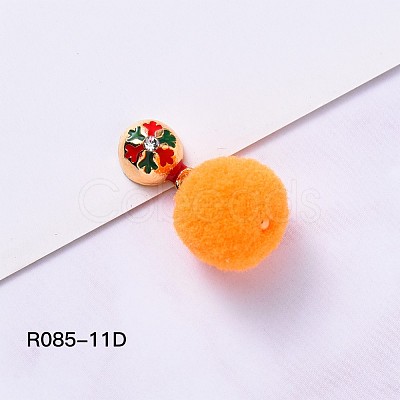 Christmas Theme Alloy Enamel Nail Care Decoration MRMJ-R085-11D-1