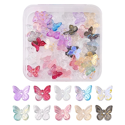 50Pcs Transparent Glass Charms GLAA-FS0001-06-1