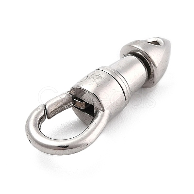 Non-Tarnish 304 Stainless Steel Swivel Clasps STAS-B022-04P-1