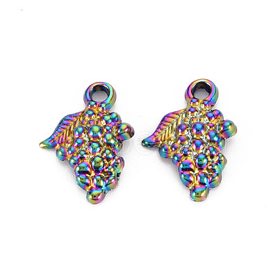 Autumn Theme Rainbow Color Alloy Pendants PALLOY-S180-259-NR-1