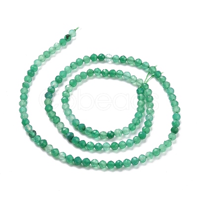 Natural Green Onyx Agate Beads Strands G-D463-02-1