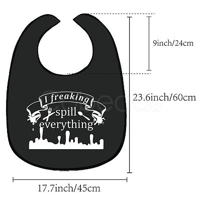 Washable Polyester Canvas Adult Bibs for Eating AJEW-WH0328-008-1