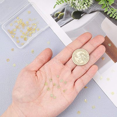 Brass Glitter Manicure Nail Art Decoration MRMJ-OC0001-32G-1