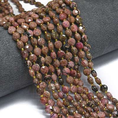 Natural Rhodonite Beads Strands G-K389-B61-01-1