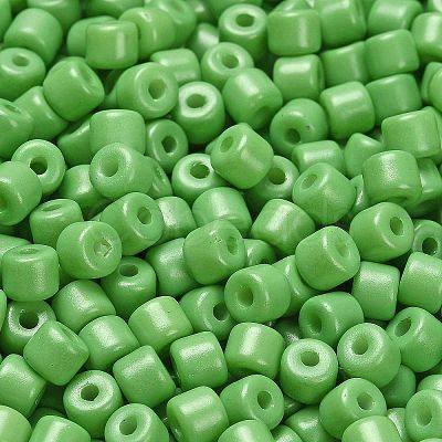 Baking Paint Pearlized Glass Seed Beads SEED-C001-04A-16-1