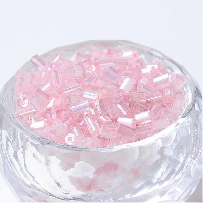 Transparent Two Cut Glass Seed Beads SEED-Q022-2221-1