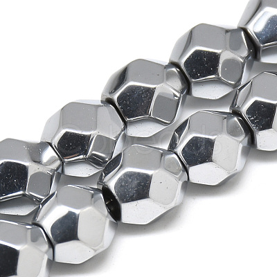 Electroplate Non-magnetic Synthetic Hematite Beads G-T061-32C-1