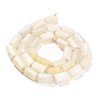 Natural White Moonstone Beads Strands G-G068-A36-01-1