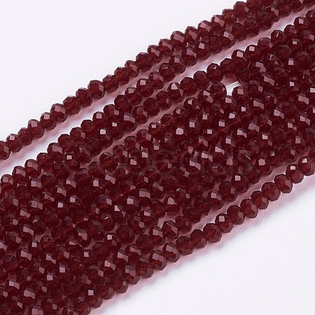 Transparent Glass Beads Strands GLAA-F078-B03-1
