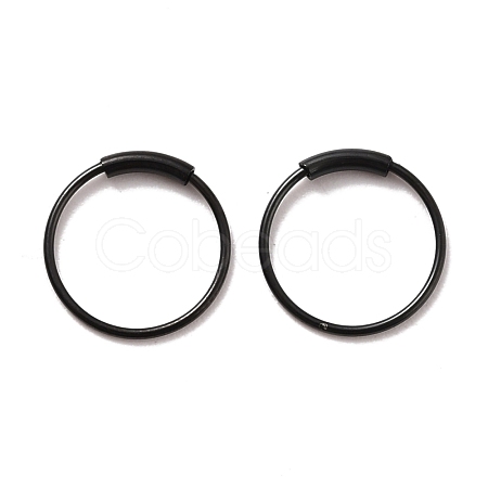304 Stainless Steel Hoop Earrings STAS-Z037-02EB-1