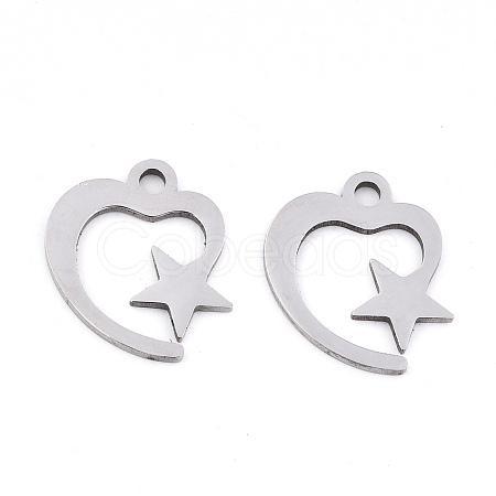 Non-Tarnish 201 Stainless Steel Charms STAS-S081-074-1