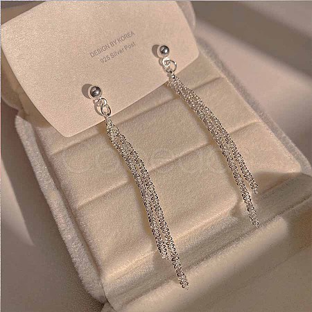 Imitation Pearl Tassel Earrings RQ6220-10-1