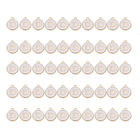 Golden Plated Alloy Charms ENAM-SZ0001-25A-D-1