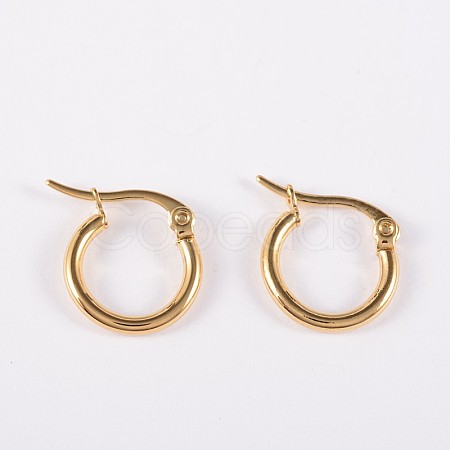 Ring 304 Stainless Steel Hoop Earrings X-EJEW-P040-02-1