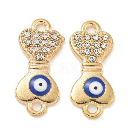 Alloy Blue Enamel Connector Charms ENAM-S003-02J-1