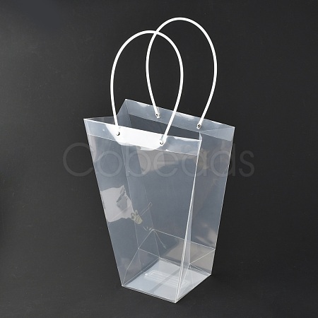 Valentine's Day Trapezoid PP Plastic Gift Bags ABAG-L015-01C-1