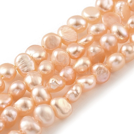 Natural Cultured Freshwater Pearl Beads Strands PEAR-A006-02D-1