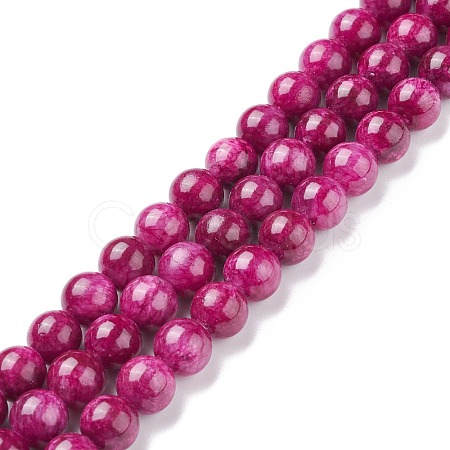 Natural Mashan Jade Round Beads Strands G-D263-10mm-XS11-1