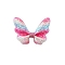 Glitter Butterfly Bowknot Alligator Hair Clips, Hair Accessories, Colorful, 70x50x15mm