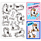 Custom PVC Plastic Clear Stamps, for DIY Scrapbooking, Photo Album Decorative, Cards Making, Dog, 160x110x3mm