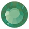 Preciosa&reg Crystal Hotfix Flatback Stones, Czech Crystal, Round(438 11 612 Chaton Rose VIVA 12 &reg), Green Tourmaline, SS8(2.3~2.5mm)