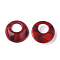 Acrylic Pendants, Imitation Gemstone Style, Flat Round, Red, 19.5x6mm, Hole: 8mm, about 460pcs/500g