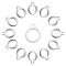 Gorgecraft 60Pcs Silicone Pendant, for Electronic stylus & Lighter Making, Ring, White, Inner Diameter: 13mm