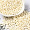 Baking Paint Glass Seed Beads, Donut, PapayaWhip, 4x2.5mm, Hole: 1mm, about 6205pcs/pound