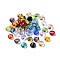 Imitation Austrian Crystal Beads, Grade AAA, K9 Glass, Faceted, Flat Round, Mixed Color, 6x3.5mm, Hole: 0.7~0.9mm