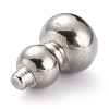 304 Stainless Steel Beads X-STAS-B011-05B-P-4