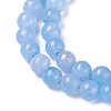 Natural Jade Beads Strands G-I222-6mm-02-3