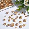 WADORN 40 Sets 4 Style Alloy Snap Button BUTT-WR0001-12-4
