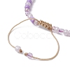 Evil Eye Lampwork & Glass Seed Braided Bead Bracelet BJEW-JB09706-5