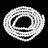 Opaque Solid Color Electroplate Glass Beads Strands EGLA-A039-P2mm-B15-2