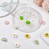SUNNYCLUE 12Pcs 6 Style Food Grade Eco-Friendly Silicone Beads SIL-SC0001-21-4